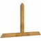 Ekena Millwork Portland Rough Sawn Timber Gable Bracket, Western Red Cedar, 60"W x 35"H x 2"D x 4"F, 14/12 Pitch GBW060X35X0204POR00RWR - alternate 3